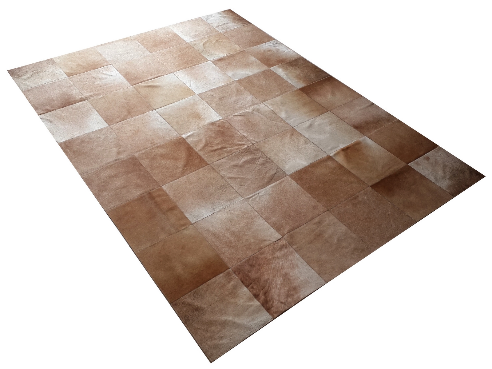 Tapis modèle CHEVRON – Cuir de Patagonie