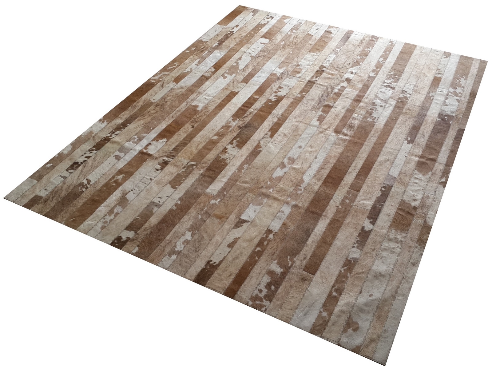 Tapis modèle CHEVRON – Cuir de Patagonie