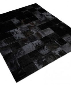 Tapis-Peau-De-Vache-Noir-4