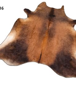 Peau de vache marron