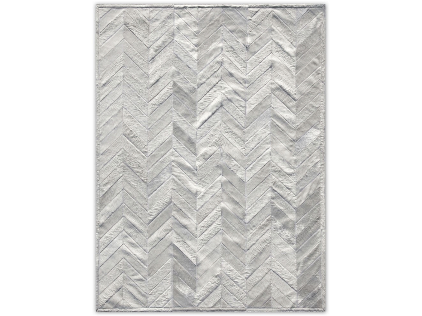 Tapis modèle CHEVRON – Cuir de Patagonie