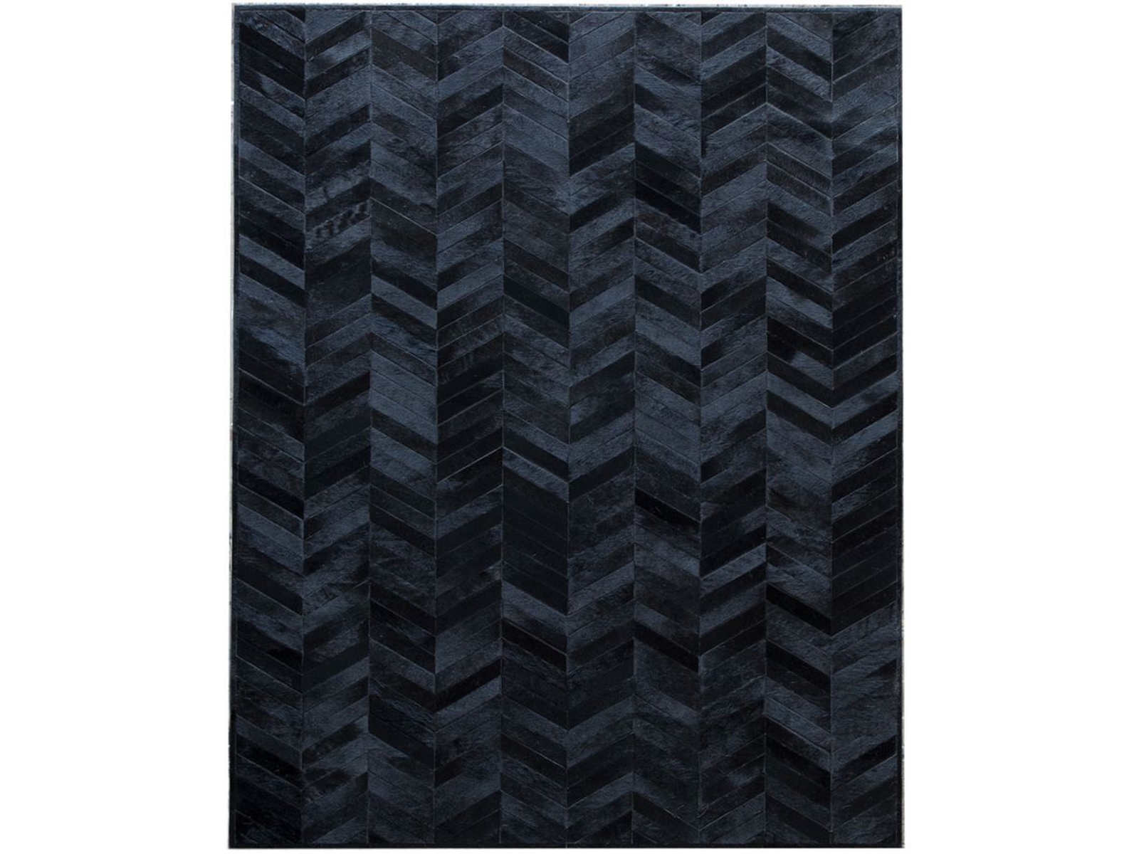 Tapis modèle CHEVRON – Cuir de Patagonie