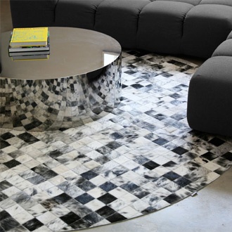 Comment choisir un tapis rond ou rectangulaire pour sa décoration ? – Cuir  de Patagonie